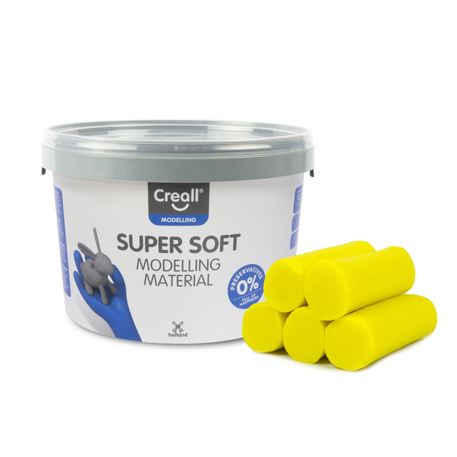 Klei Creall supersoft geel 1750gram afbeelding