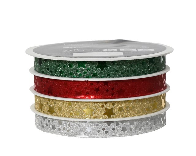 Cadeaulint Decoris rol met 4 kleuren assorti — Foto 2 van 2