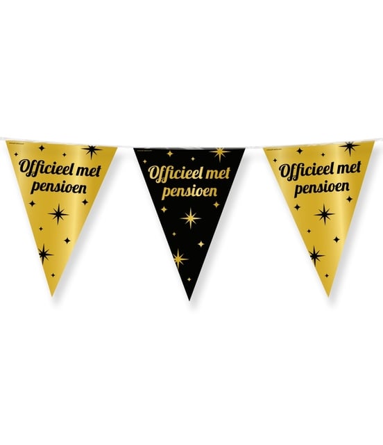 Classy Party flags foil Pensioen afbeelding