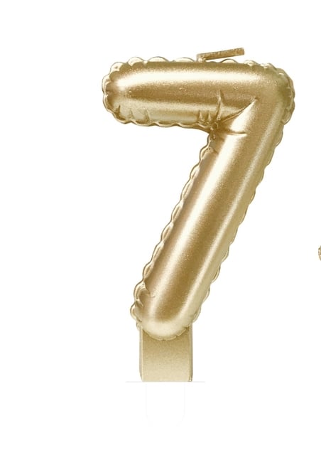 Foil balloon candle gold 7 afbeelding