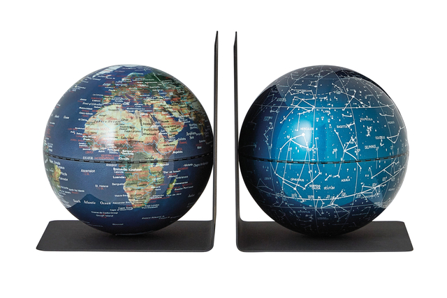 Boekensteun Troika met magnetische globes 13cm setà 2 stuks assorti