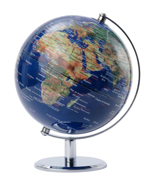 Globe Troika 20cm blauw-groen afbeelding