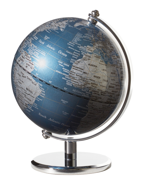 Globe Troika 13cm blauw-groen afbeelding