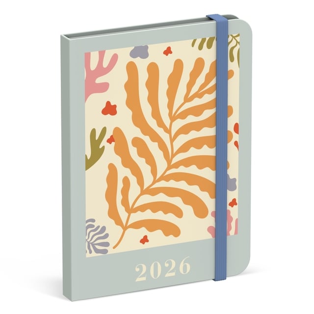 Agenda 2026 Lannoo 110x150 Papier Découpé 7dagen/2pagina&apos;s blauw afbeelding