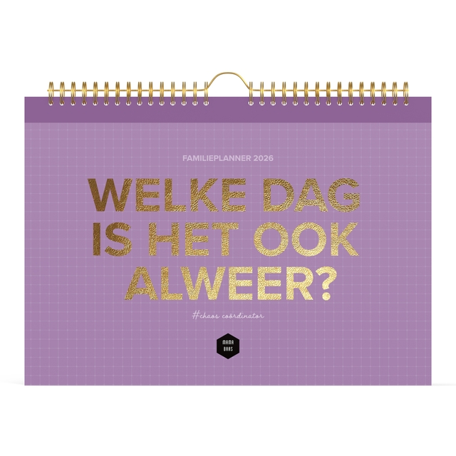 Familiekalender 2026 Lannoo 310x220 Mama Baas 7dagen/1pagina afbeelding
