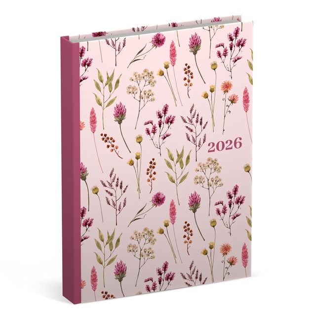 Agenda 2026 Lannoo pocket Flowers Bouquet 7dagen/2pagina&apos;s roze afbeelding