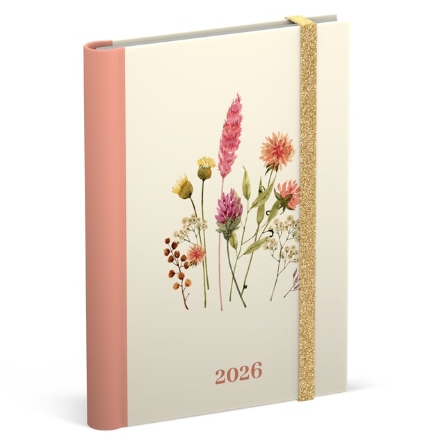 Agenda 2026 Lannoo 120x160 Flowers bouquet 7dagen/2pagina&apos;s wit afbeelding