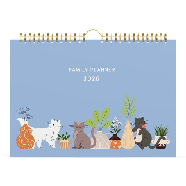 Familiekalender 2026 Lannoo 310x220 Cats 7dagen/1pagina afbeelding