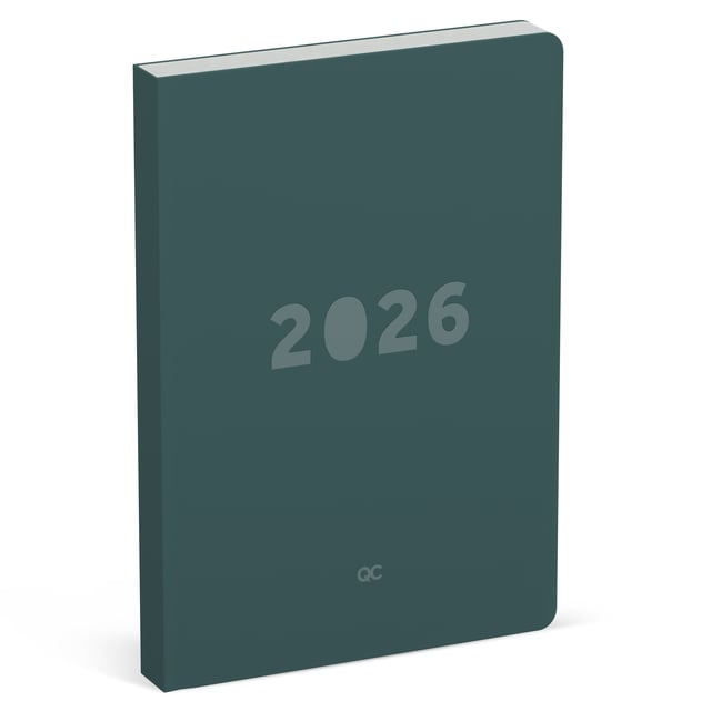 Agenda 2026 Lannoo A5 QC Colour 1dag/1pagina groen afbeelding