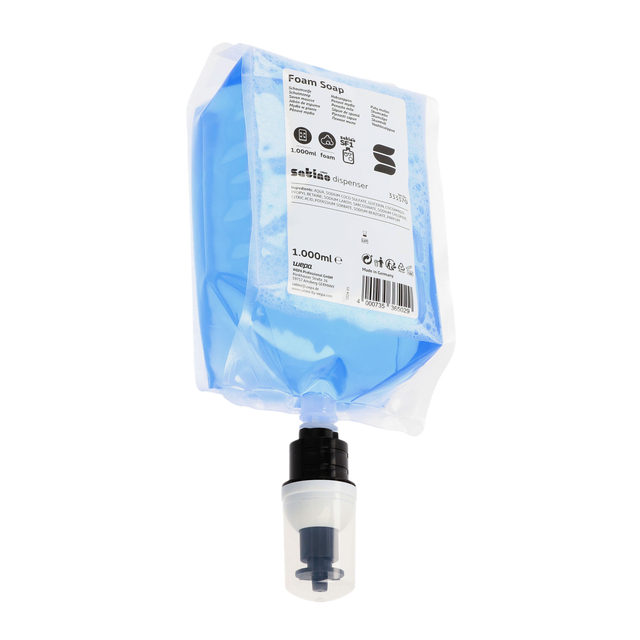 Handzeep Satino SF1 schuim 1000ml 333370 afbeelding