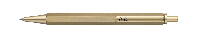 Balpen Rhodia scRipt medium goud afbeelding