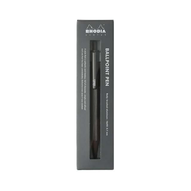 Balpen Rhodia scRipt medium titanium — Foto 2 van 2