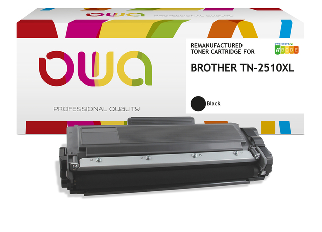 Toner OWA alternatief tbv Brother TN-2510XL zwart afbeelding