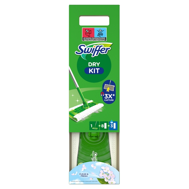 Vloerwissysteem Swiffer starterskit 8 dry en 3 wet afbeelding