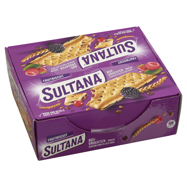 Fruitbiscuit Sultana bosvruchten 3-pack afbeelding