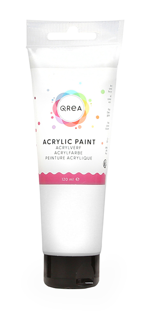 Acrylverf Qrea 120 ml wit afbeelding