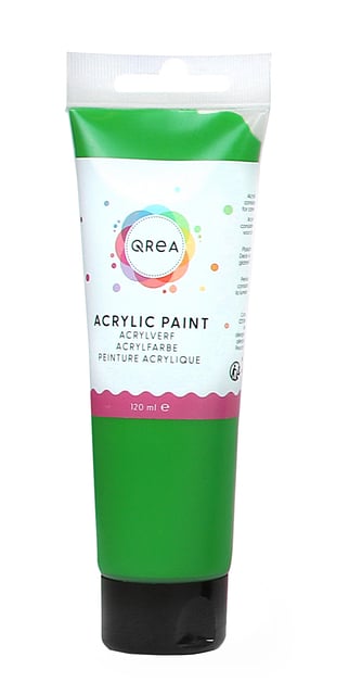 Acrylverf Qrea 120 ml briljant groen afbeelding