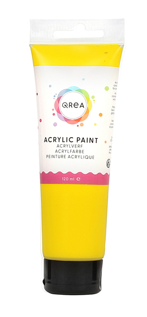 Acrylverf Qrea 120 ml primair geel afbeelding