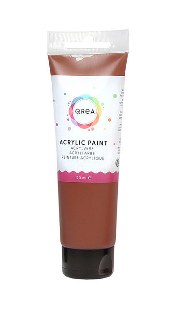 Acrylverf Qrea 120 ml burnt sienna afbeelding