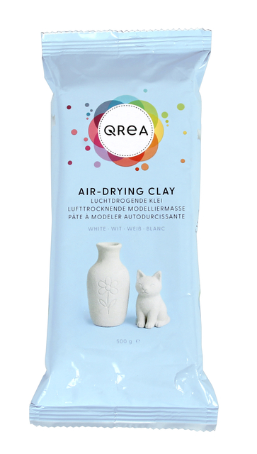 Klei Qrea luchtdrogend wit 500 gram afbeelding