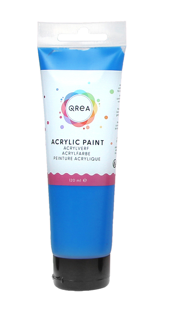 Acrylverf Qrea 120 ml primair blauw afbeelding