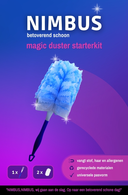 Duster Nimbus starterskit 1 houder en 2 dusters afbeelding