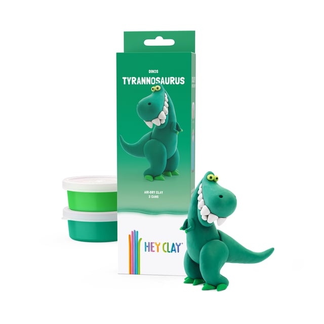 Klei Hey Clay dinos set à 3 delen afbeelding