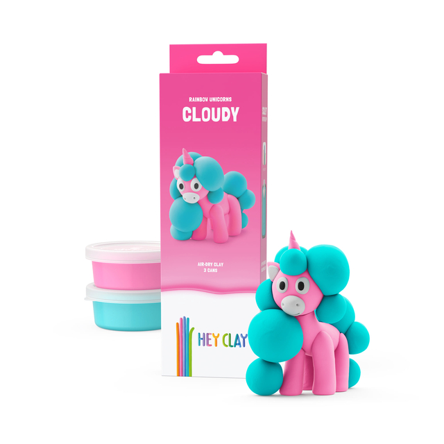 Klei Hey Clay eenhoorn set à 3 delen afbeelding