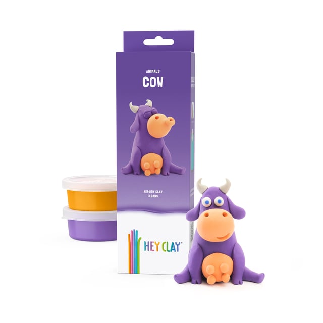 Klei Hey Clay koe set à 3 delen afbeelding