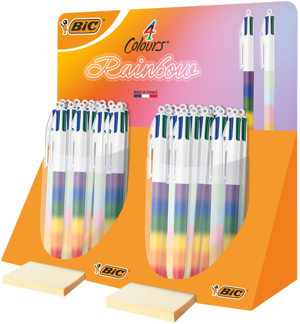 4-Kleuren balpen Bic regenboog medium assorti afbeelding