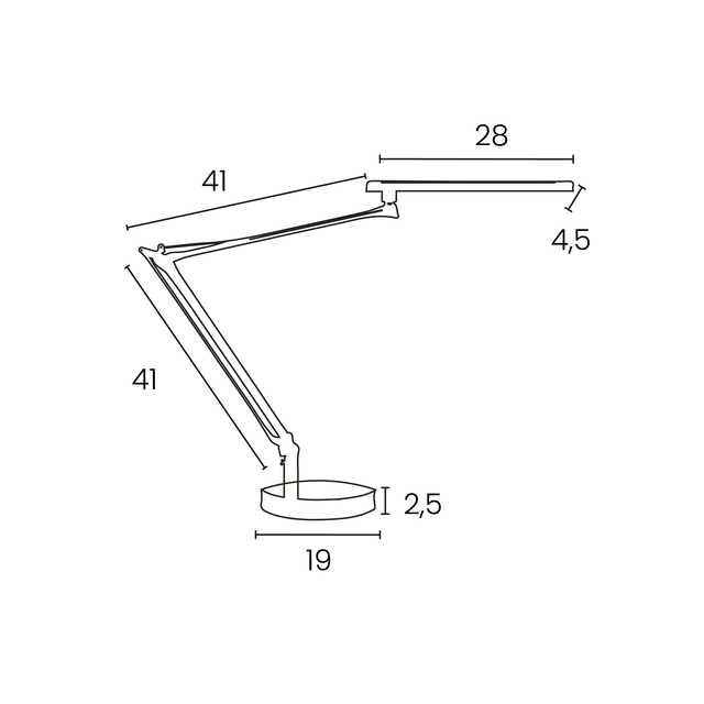 Bureaulamp Unilux Mamboled 2.0 led grijs — Foto 2 van 2