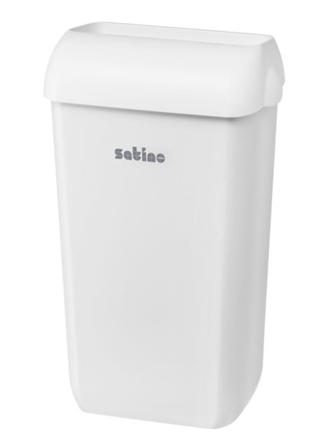 Afvalbak Satino open inworp 23 liter wit 332580 afbeelding