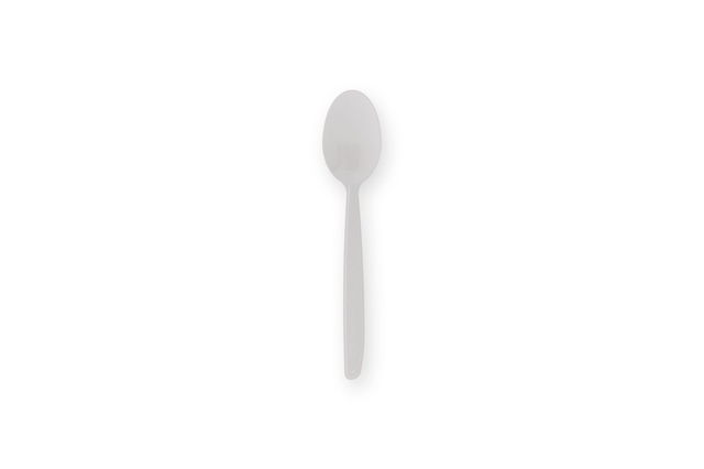 Lepel IEZZY herbruikbaar PP 185mm 50 stuks wit afbeelding