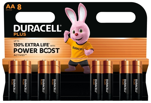 Batterij Duracell Plus Powerboost 8x AA afbeelding