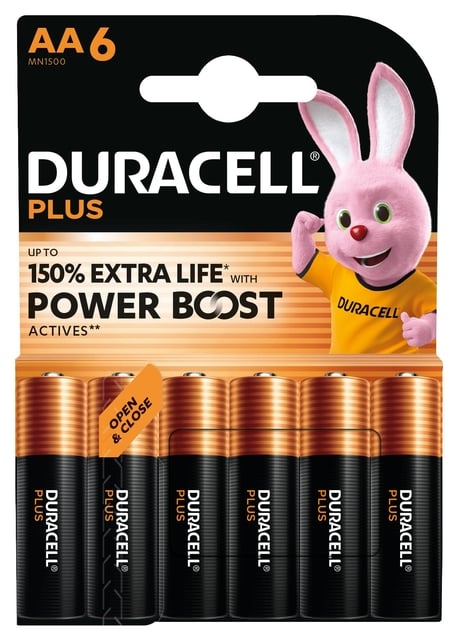 Batterij Duracell Plus Powerboost 6x AA afbeelding