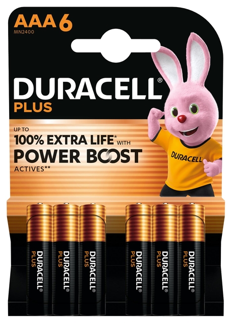 Batterij Duracell Plus Powerboost 6x AAA afbeelding