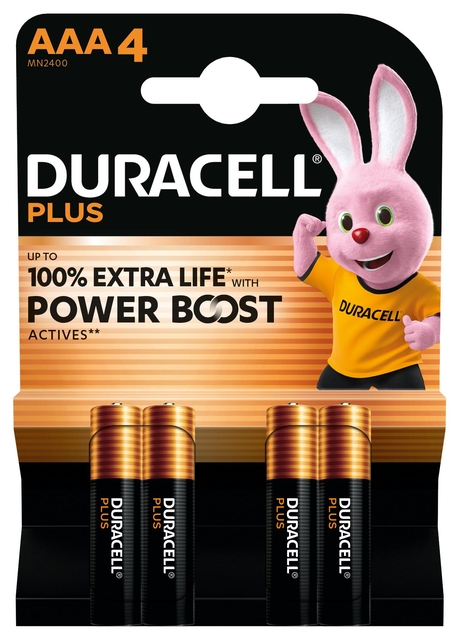 Batterij Duracell Plus Powerboost 4x AAA afbeelding