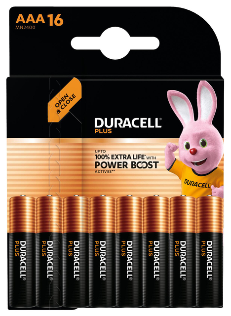 Batterij Duracell Plus Powerboost 16x AAA afbeelding