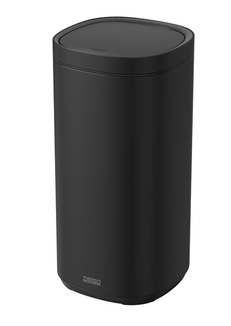 Afvalbak Desq Touch 30 liter RVS zwart afbeelding