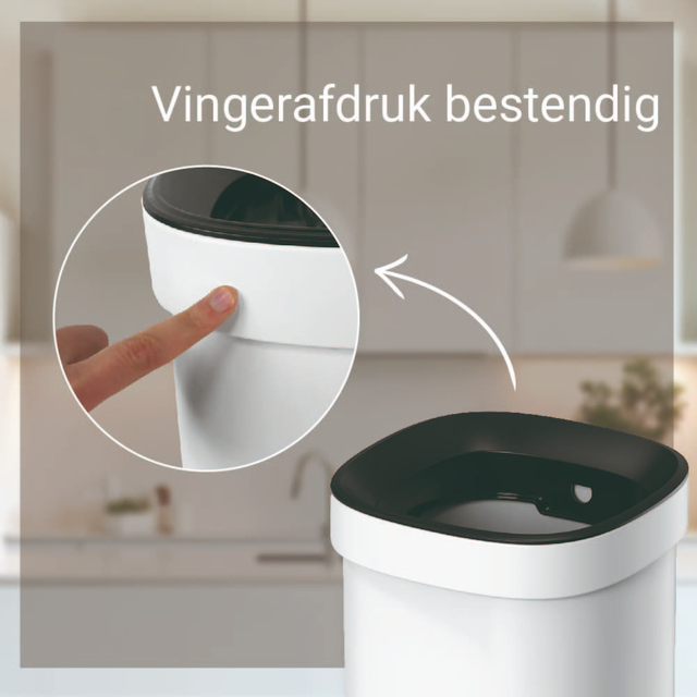 Bureau afvalbak Desq open 20 ltr. metaal wit — Foto 2 van 2