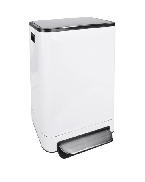 Pedaalemmer Desq 40 liter RVS wit afbeelding