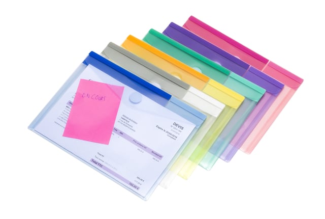 Enveloptas Djois Color Collection A5 horizontaal assorti afbeelding