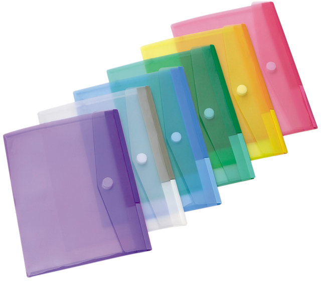 Enveloptas Djois Color Collection A4 horizontaal assorti afbeelding