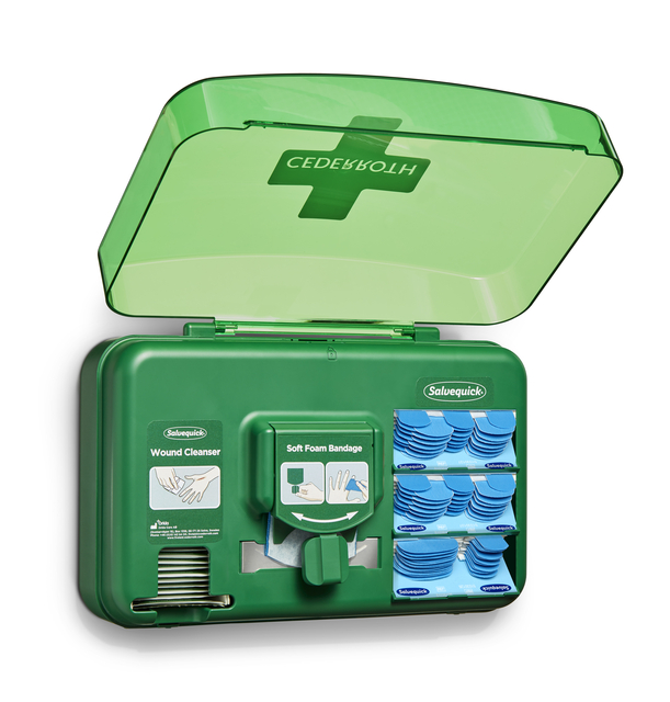 Wond dispenser Cederroth - Salvequick blauw — Foto 2 van 2