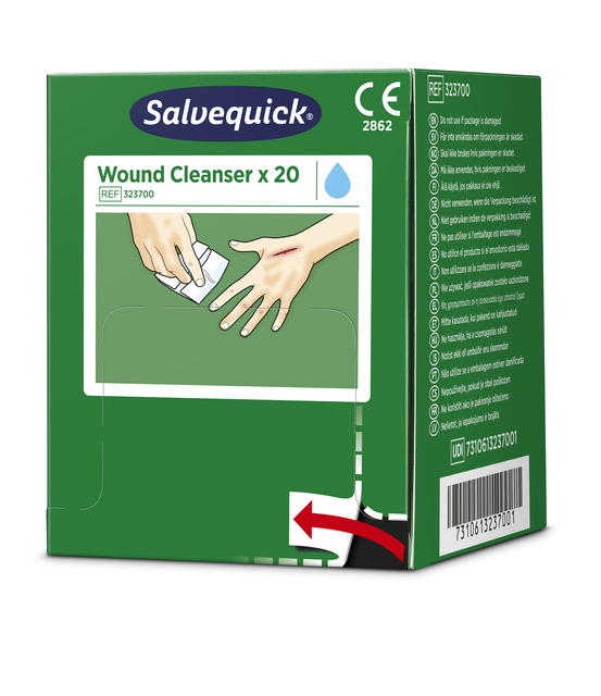 Wondreinigingsdoekjes Salvequick 20 stuks afbeelding