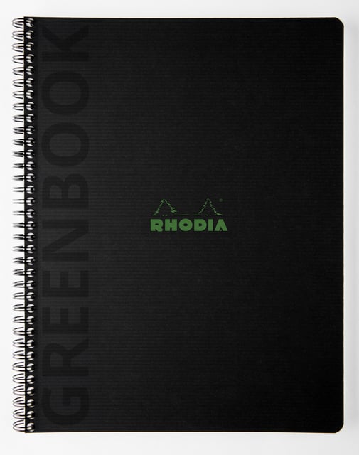 Notitieboek Rhodia Greenbook recycled A4+ lijn 160 pagina&apos;s 90gr sc afbeelding