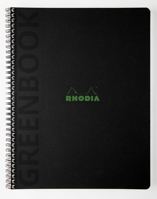 Notitieboek Rhodia Greenbook recycled A4+ lijn 160 pagina's 90gr sc afbeelding