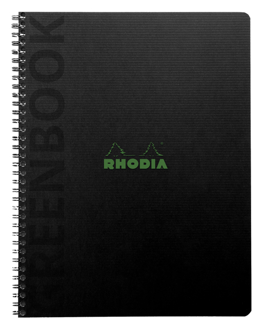 Notitieboek Rhodia Greenbook recycled A5+ lijn 160 pagina&apos;s 90gr hc afbeelding
