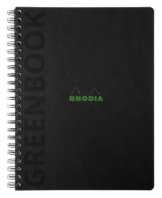 Notitieboek Rhodia Greenbook recycled A4+ lijn 160 pagina&apos;s 90gr hc afbeelding