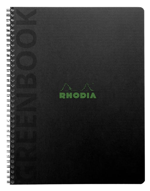 Notitieboek Rhodia Greenbook recycled A5+ lijn 160 pagina&apos;s 90gr sc afbeelding